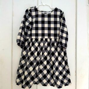 Hanna Andersson Buffalo Check Dress, girls size 8 (130)
